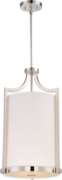 14"W Meadow 3-Light Pendant Polished Nickel