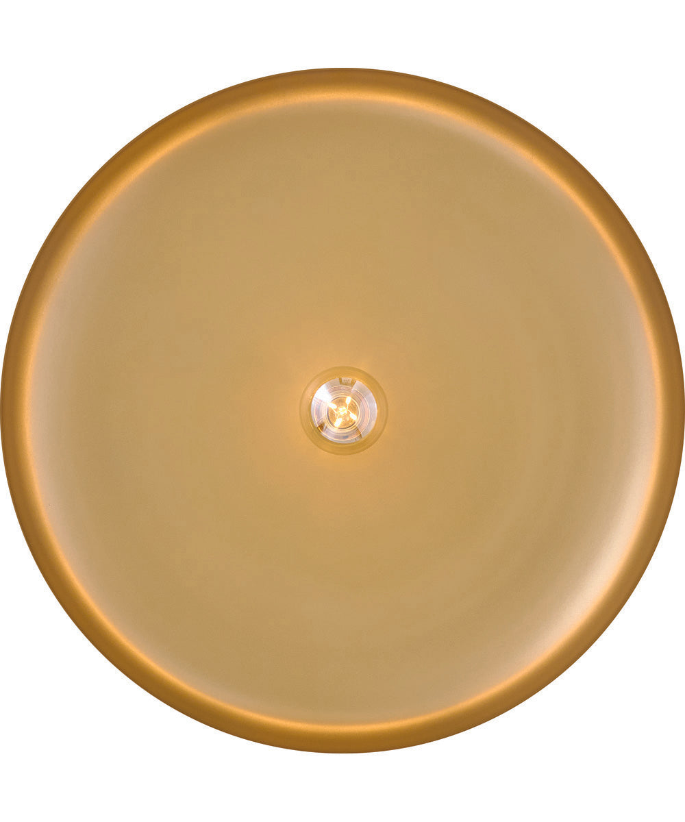Sadie 1-Light Large Dome Chandelier in Lacquered Brass