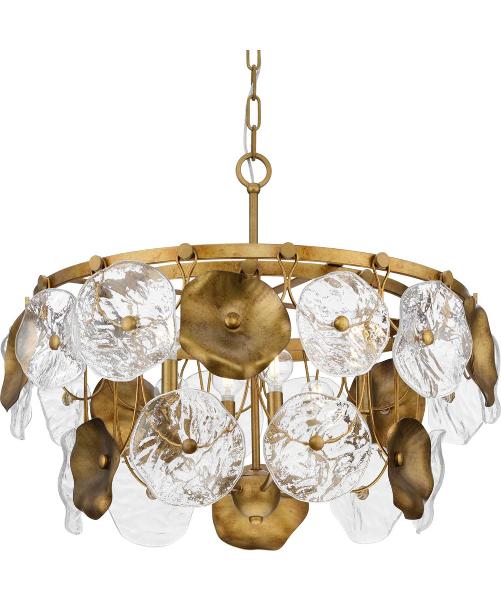 Loretta 6-Light Transitional Chandelier Gold Ombre