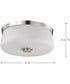 Lune 3-Light Close-to-Ceiling Brushed Nickel