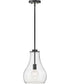 Frankie 1-Light Small Single Light Pendant in Black
