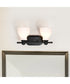 Russel 2-Light Vanity & Wall Matte Black