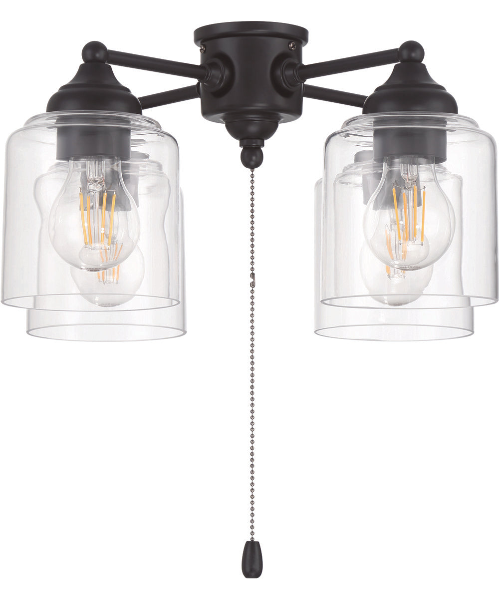 4-Light Accessory Flat Black