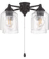 4-Light Accessory Flat Black
