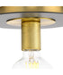 Trimble 1-Light 8" Flush Mount Brushed Bronze