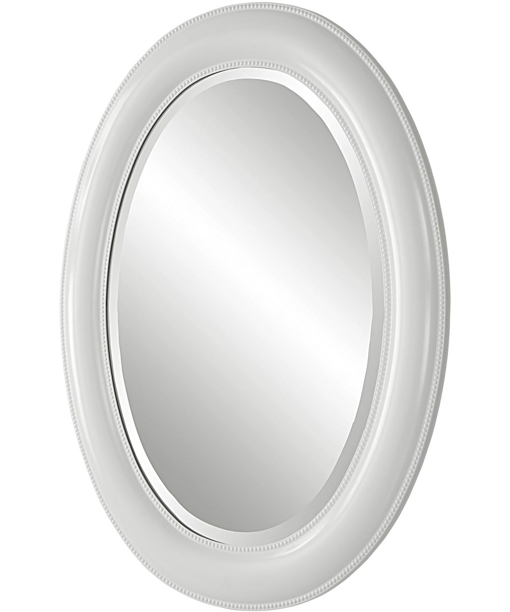 22x30" Wall Mirror in a Clean Crisp White Finish