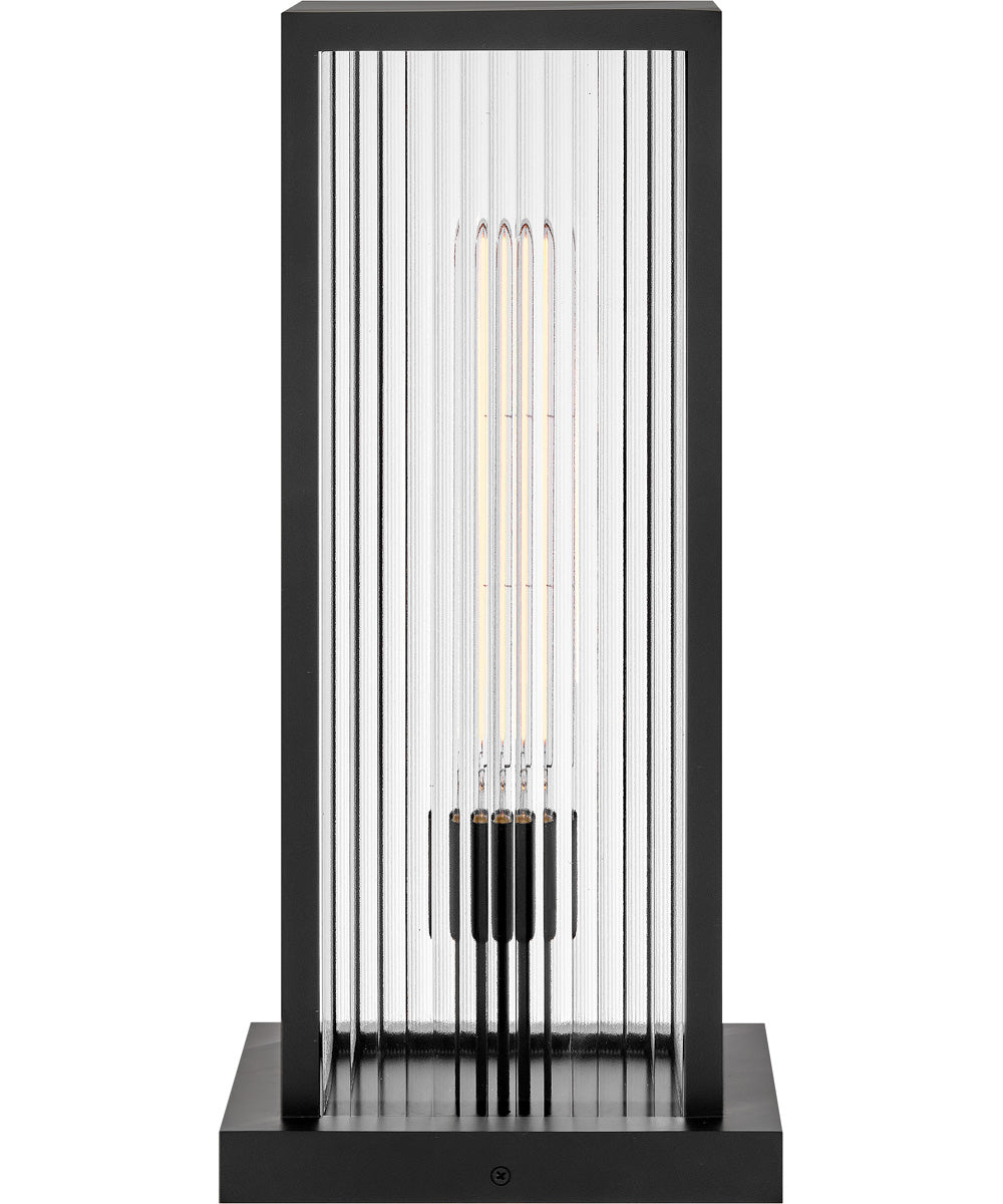 Torrent 1-Light Large Pier Mount Lantern in Black