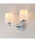 Durham 2-Light Sconce Polished Chrome