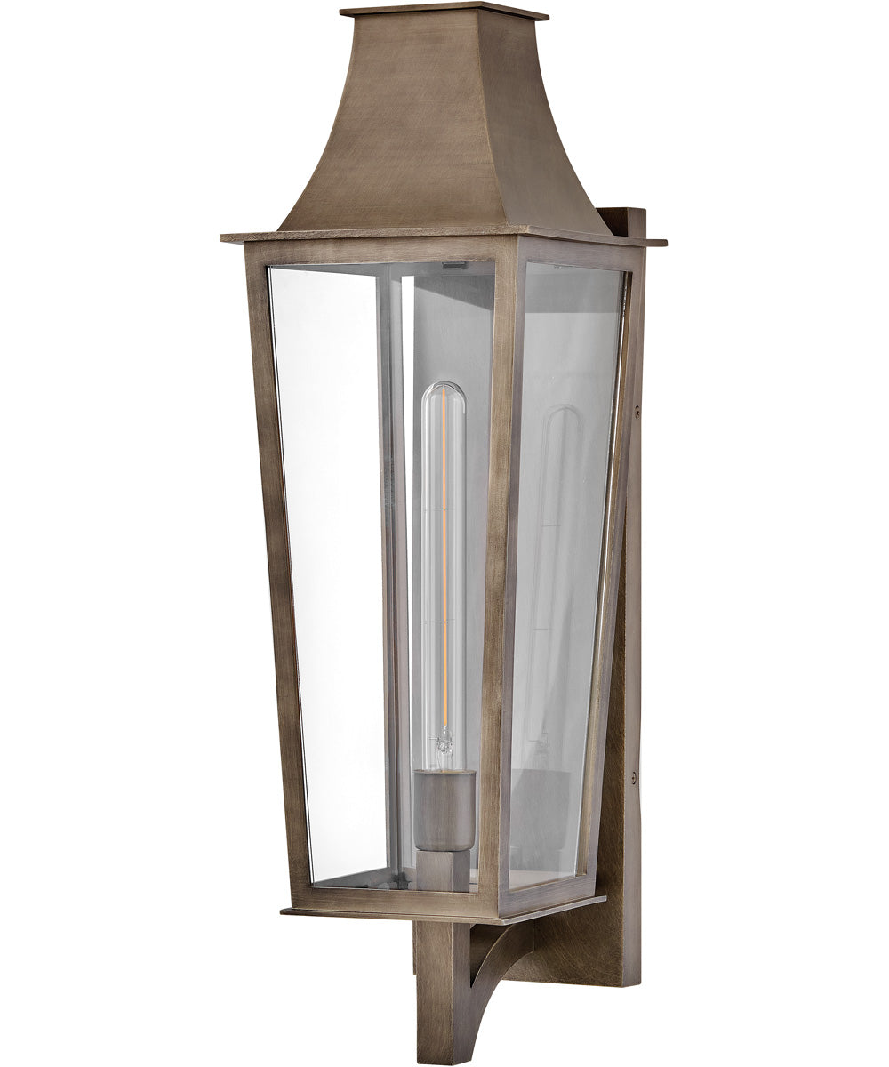 Georgetown Coastal Elements  Coastal Elements 1-Light Large Wall Mount Lantern in Burnished Bronze