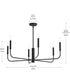 Reines 6-Light Large Chandelier Matte Black
