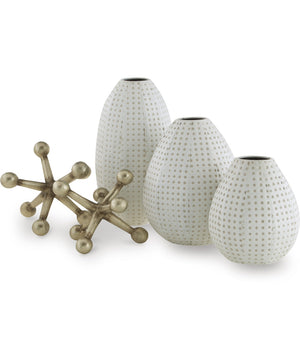 Azerton Accessory Set Set of 5 White/Gold