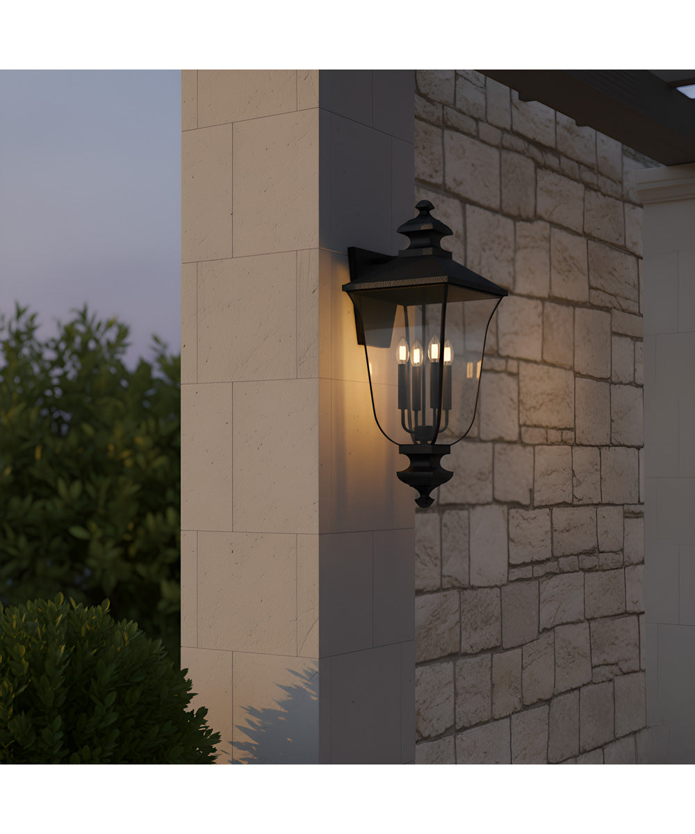 Farley 4-light Outdoor Wall Light Matte Black