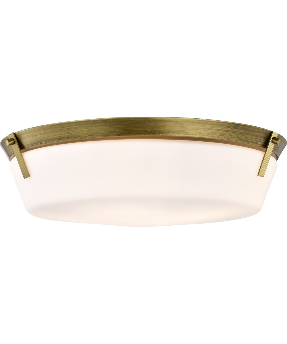 Rowen 4-Light Close-to-Ceiling Natural Brass
