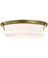 Rowen 4-Light Close-to-Ceiling Natural Brass