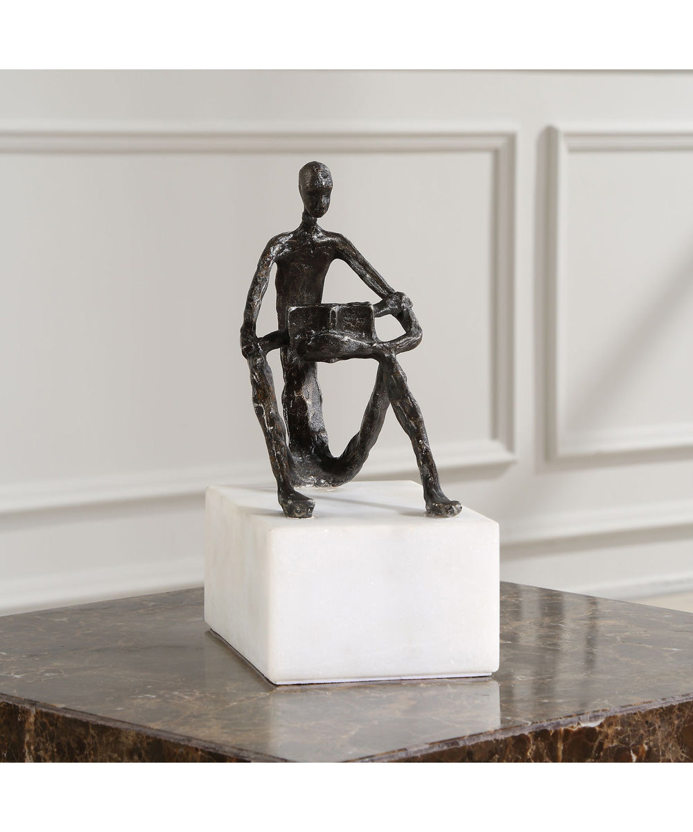 Sit Back, Relax And Read, Iron Sculpture