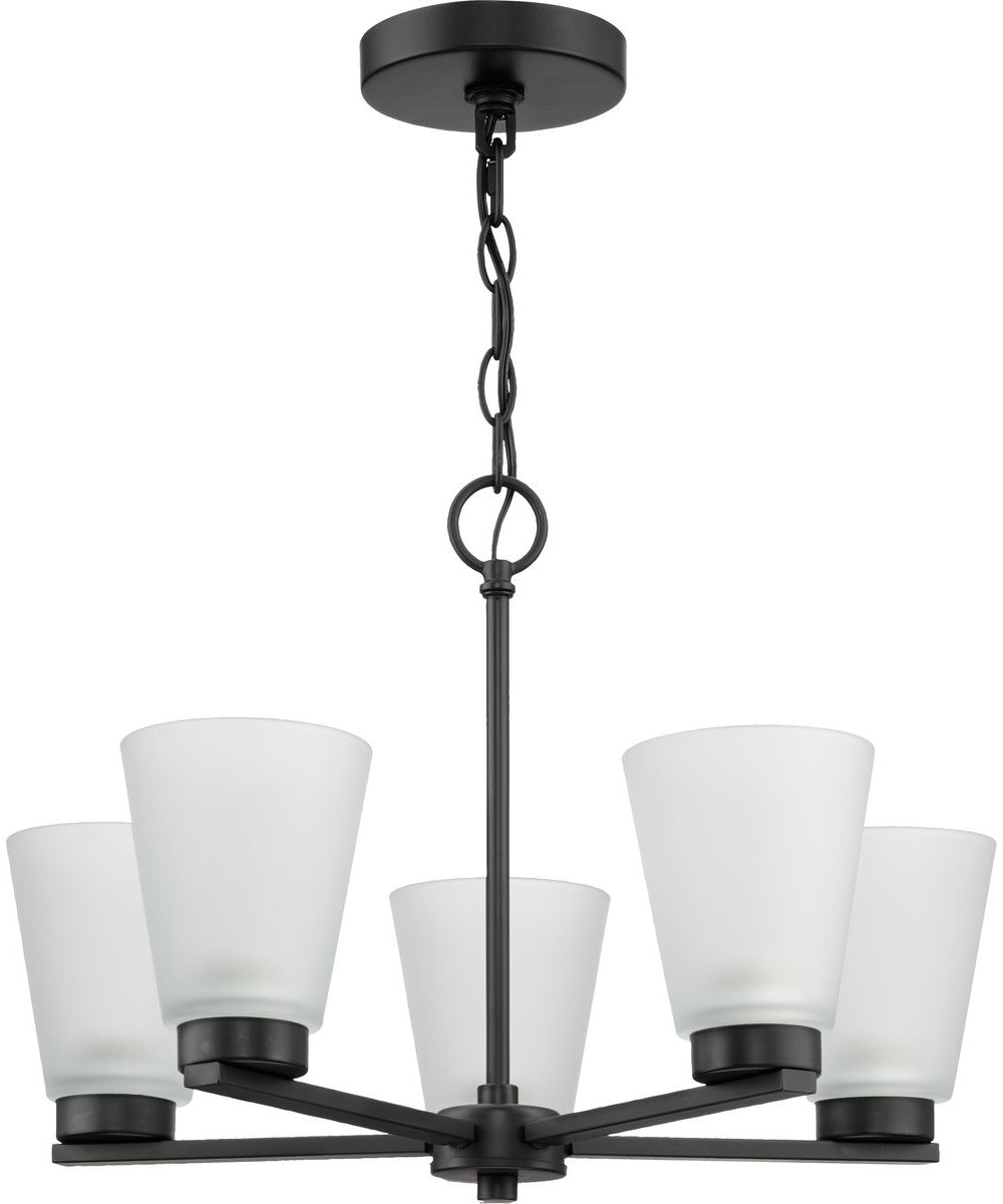 Tanner 5-Light Chandelier Matte Black