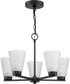 Tanner 5-Light Chandelier Matte Black