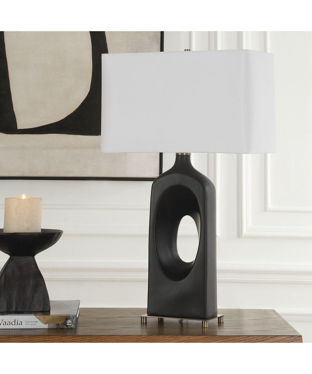 Void Matte Black Table Lamp