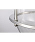 Amado 3-Light Close-to-Ceiling Polished Nickel