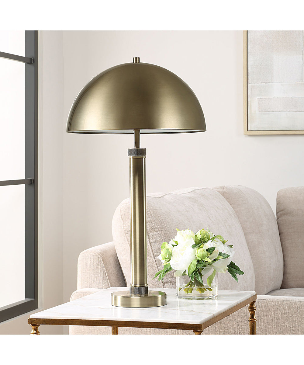 All Metal Table Lamp with Dome Metal Shade