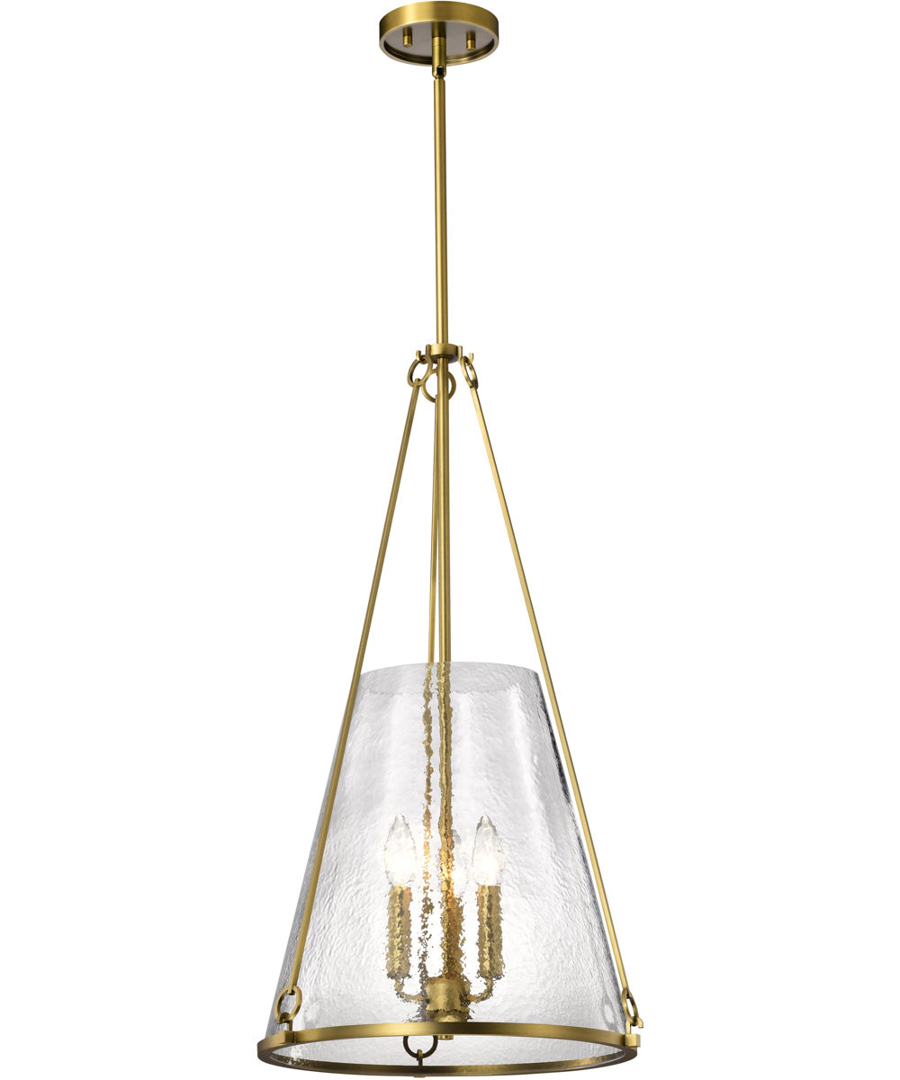 Valentine 3-Light Pendant Vintage Brass