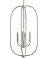 Reines 4-Light Foyer Pendant Brushed Nickel
