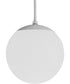 Opal Globes 1-Light Glass Modern Pendant Light White