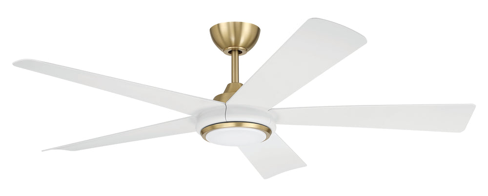Frye 52" 5-Blade Indoor ceiling Fan 1-Light Fan Satin Brass
