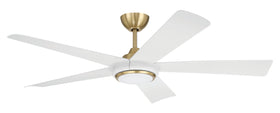 Frye 52" 5-Blade Indoor ceiling Fan 1-Light Fan Satin Brass