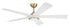 Frye 52" 5-Blade Indoor ceiling Fan 1-Light Fan Satin Brass