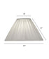 6x17x11 Oyster Box Pleat Silksheen Empire Softback Lampshade