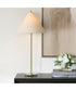 Set of 2 Table Lamps with Coolie Shades in Antique Brass