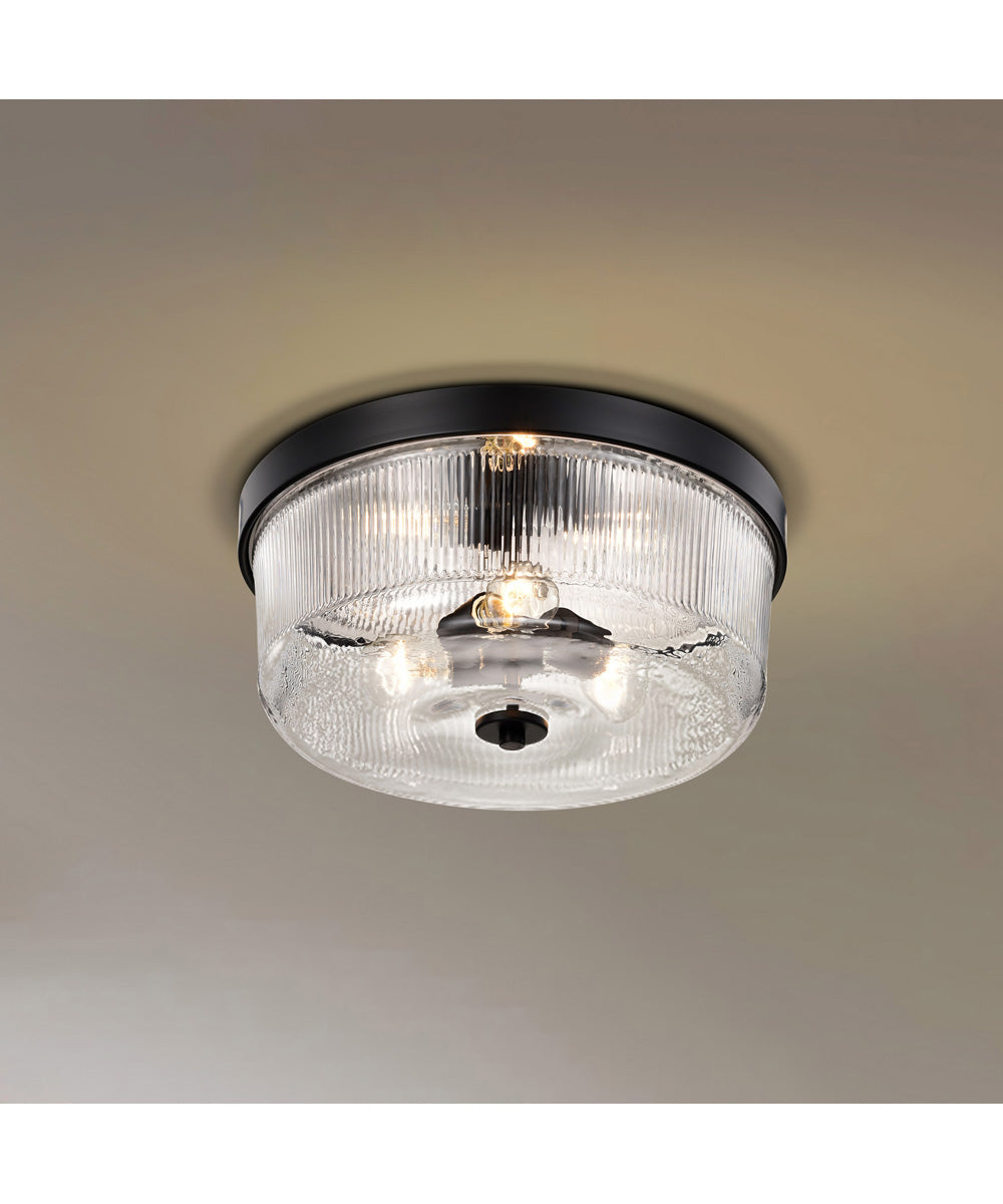 Grayson 3-Light Close-to-Ceiling Matte Black