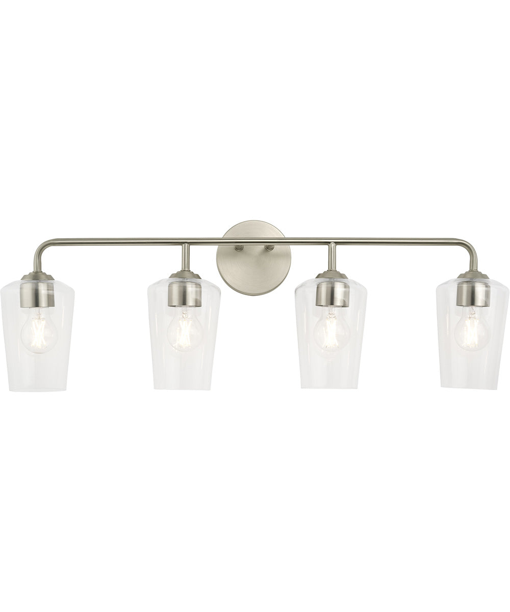 Celino 4-Light Bath & Vanity Brushed Nickel