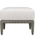 Borneo White Cushion Outdoor Ottoman