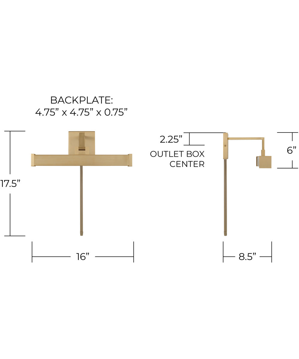 Cortland 1-Light Sconce Matte Brass