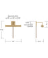 Cortland 1-Light Sconce Matte Brass