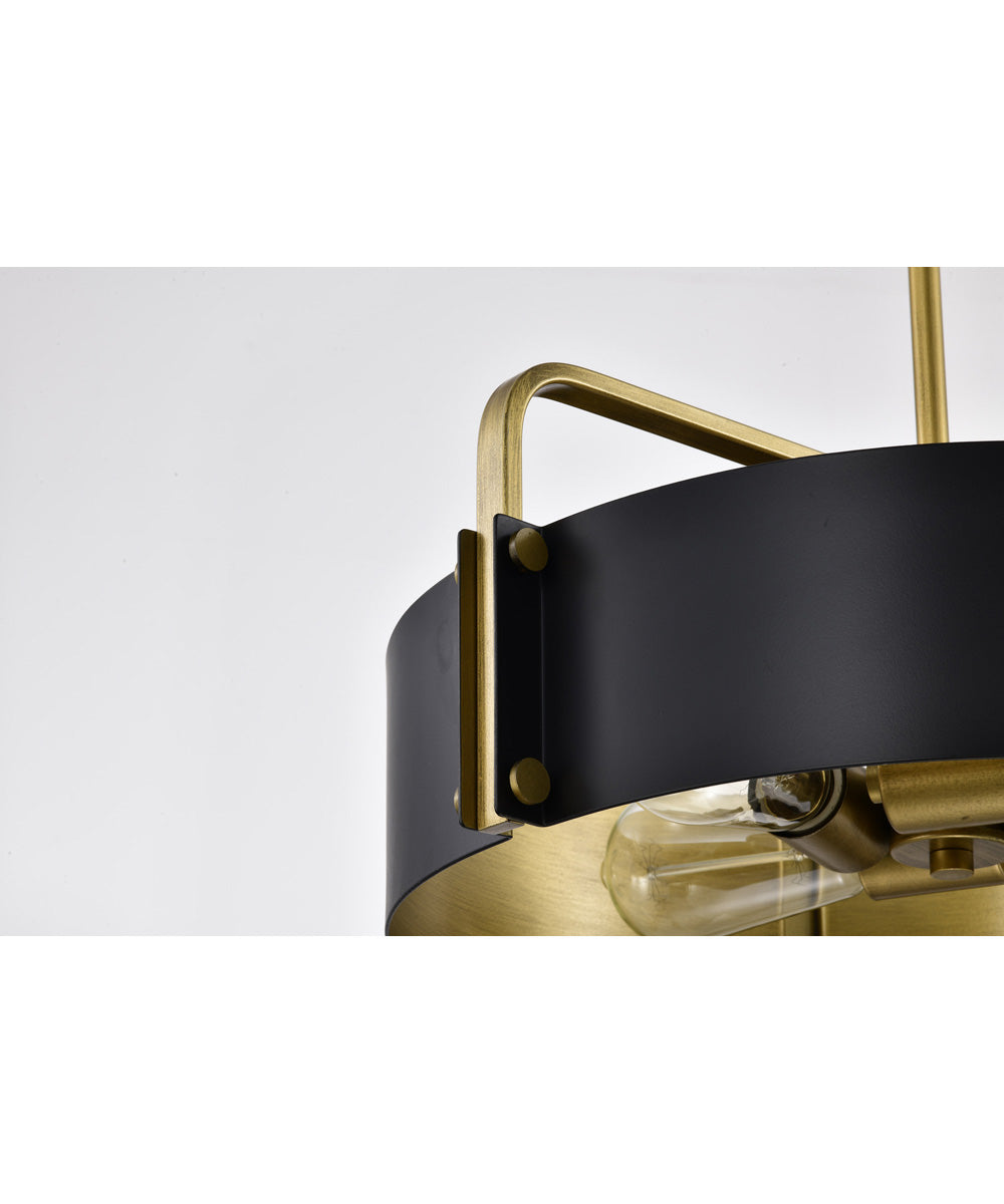 Altos 4-Light Pendant Matte Black