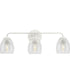 Quillan 3-Light Transitional Bath & Vanity Light White Plaster