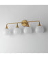 Neve 4-Light Bath Vanity Natural Aged Brass