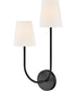 Cora 2-Light Large Two Light Sconce in Black