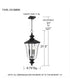 Farley 3-light Outdoor Pendant Light Matte Black