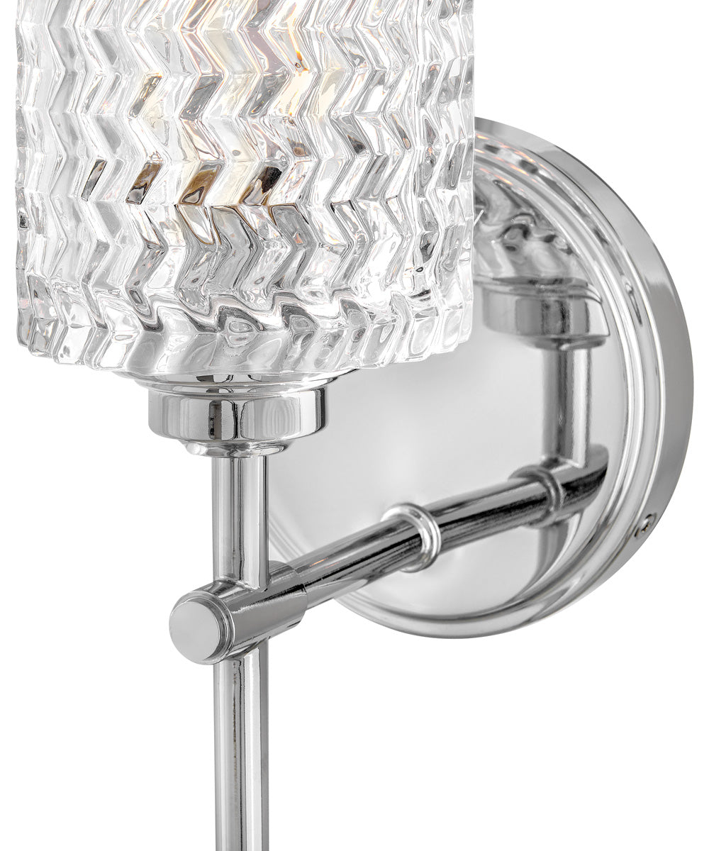 Elle 1-Light Medium Single Light Sconce in Chrome