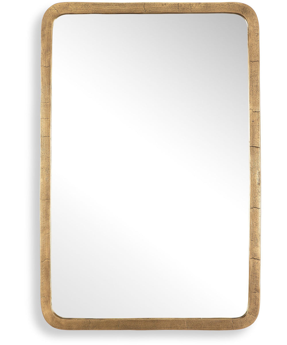 Vestry Antique Brass Mirror