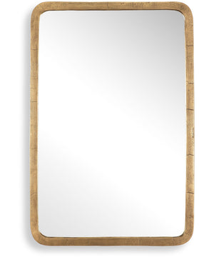 Vestry Antique Brass Mirror