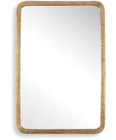 Vestry Antique Brass Mirror