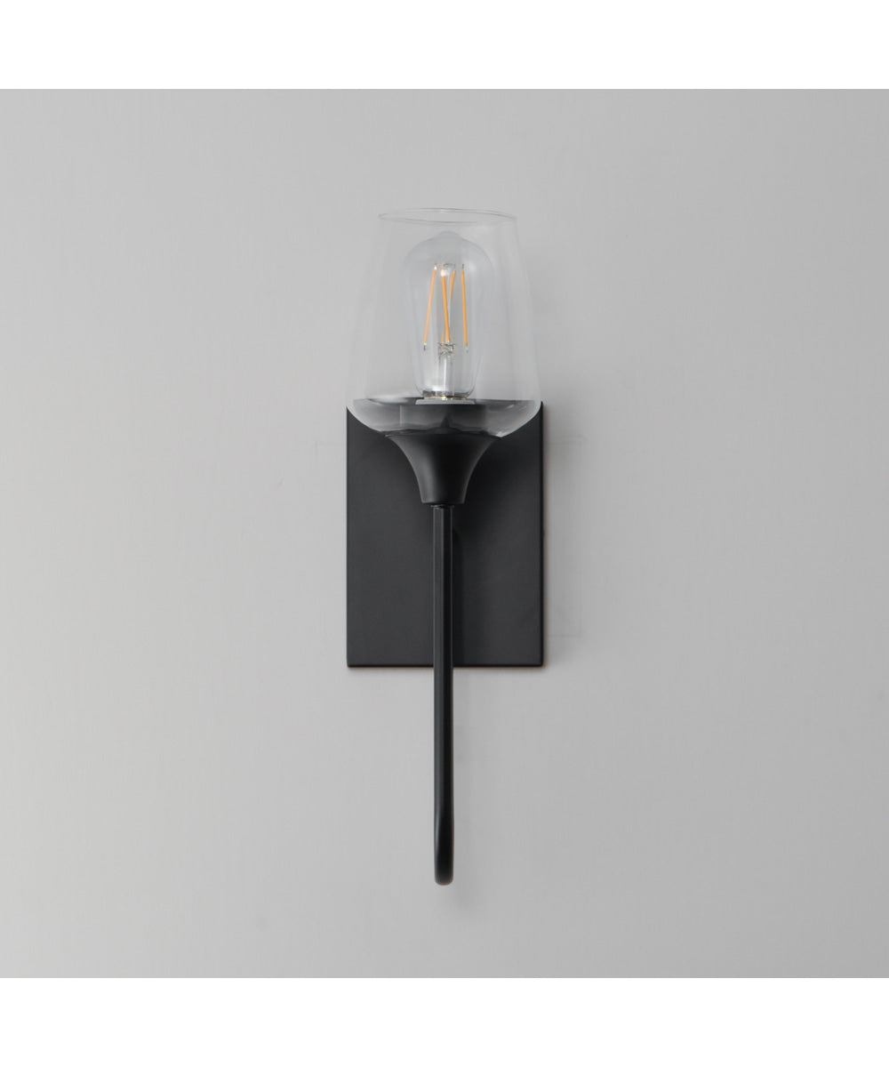 Goblet 1-Light Wall Sconce Black