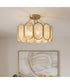 Amalia 3-light Semi Flush Mount Light Gold