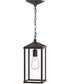 Cantley Outdoor Pendant with Clear Glass Panels Antique Bronze