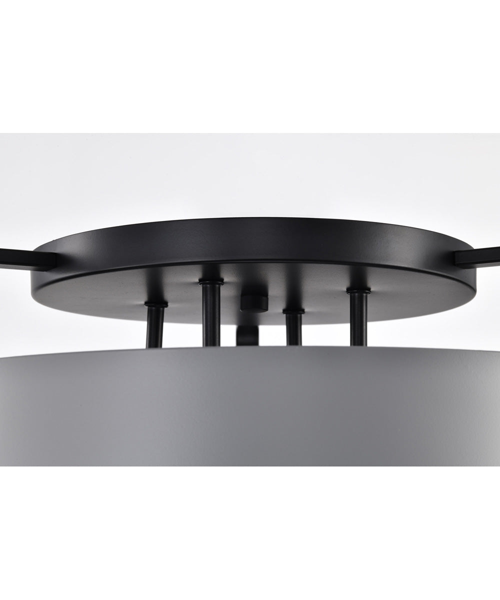 Altos 4-Light Close-to-Ceiling Matte Gray